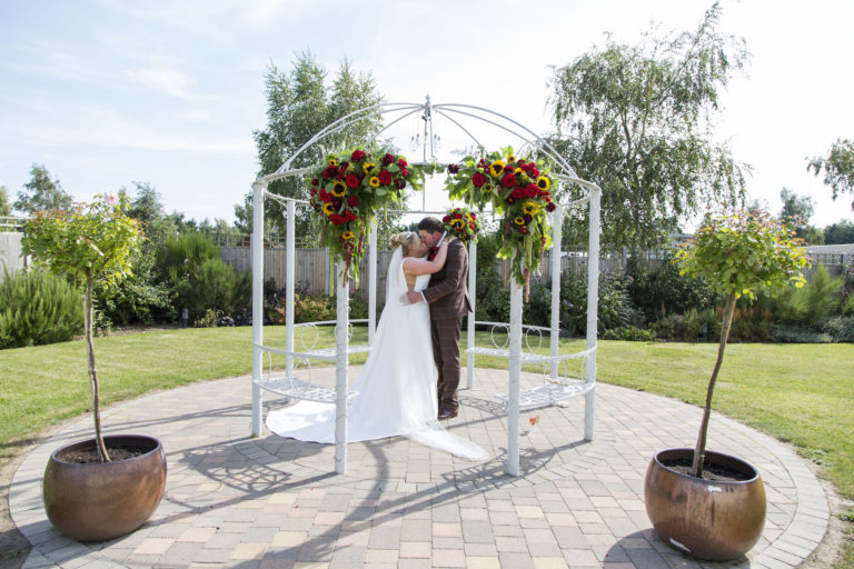 Flowers on Gazebo at Applewood Hall