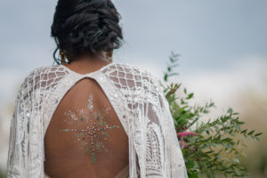 Backless Rue de Seine wedding dress