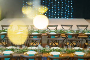 Rustic banquet wedding reception