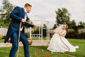 Bride and Groom Tug of War