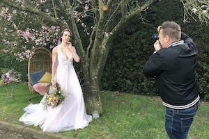 Richard Jarmy Capturing Spring Bridal Shoot at Applewood Hall